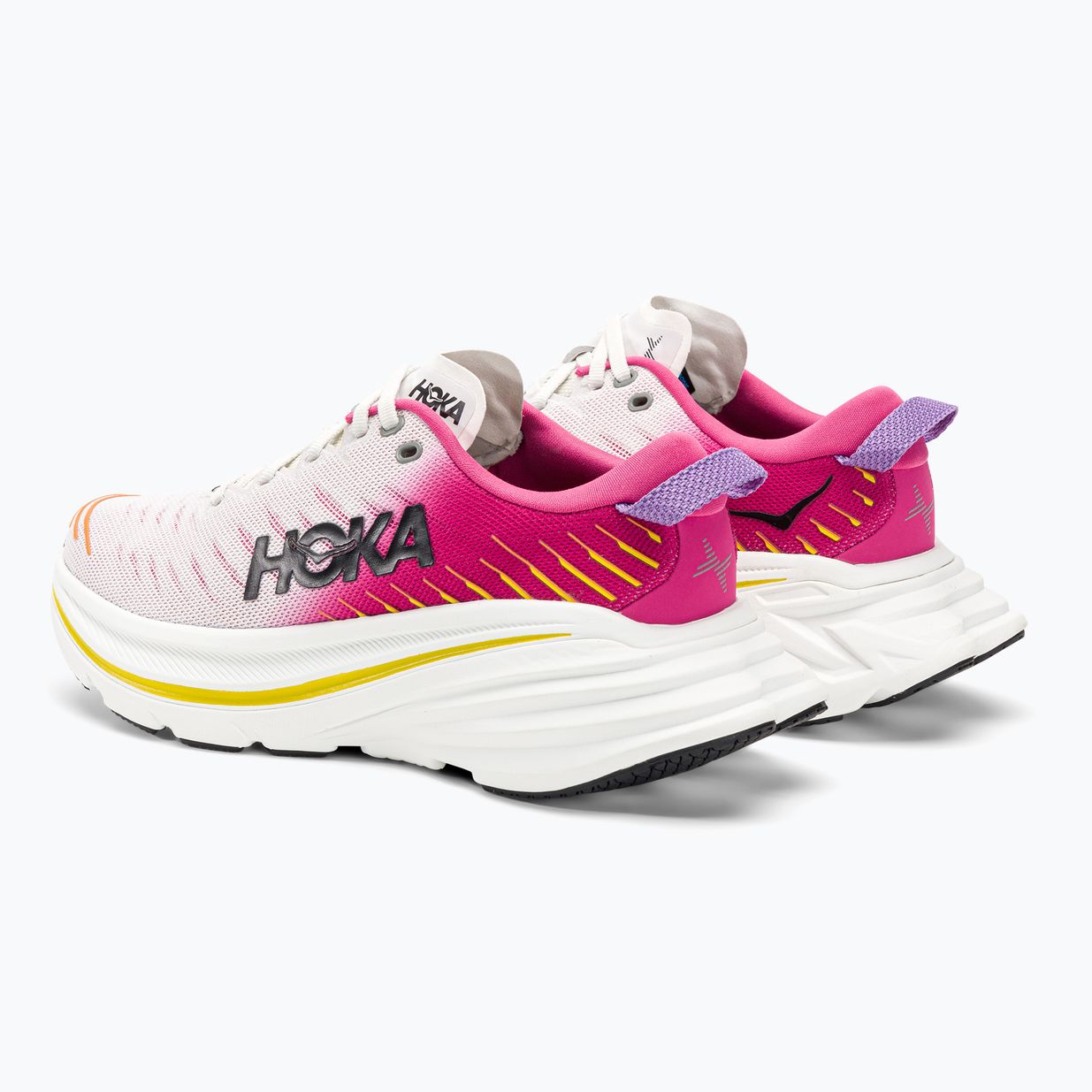 Дамски обувки за бягане HOKA Bondi X blanc de blanc/pink yarrow 3