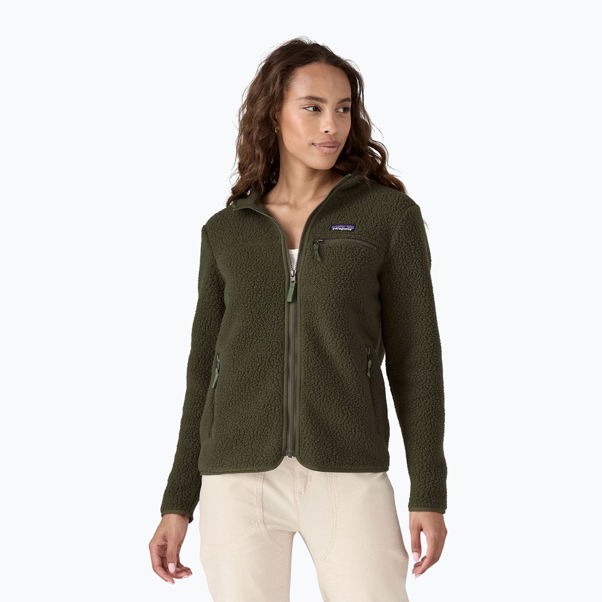 Дамски поларен суитшърт Patagonia Retro Pile Hoody pine needle green