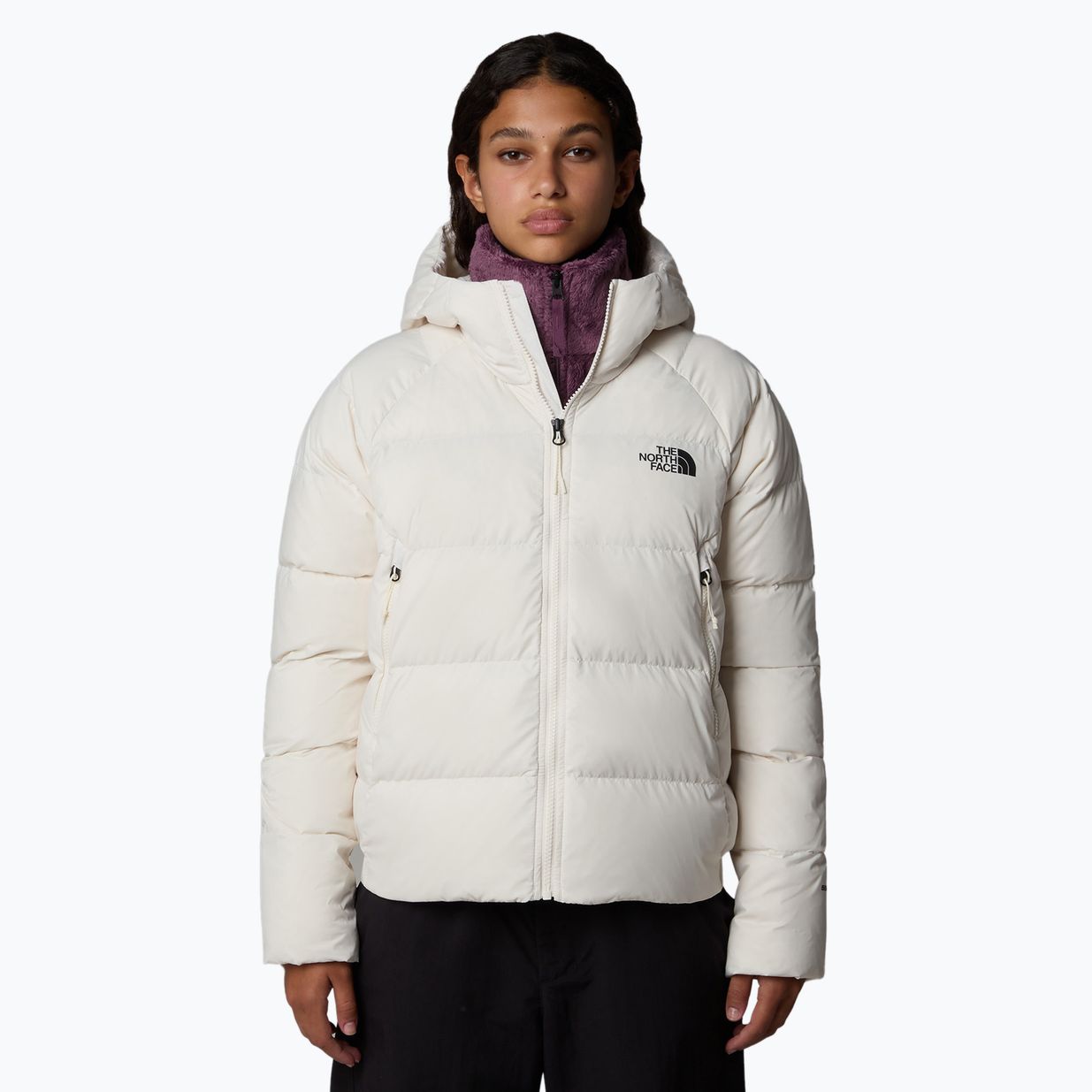 Дамско пухено яке The North Face Hyalite Down Hoodie white dune