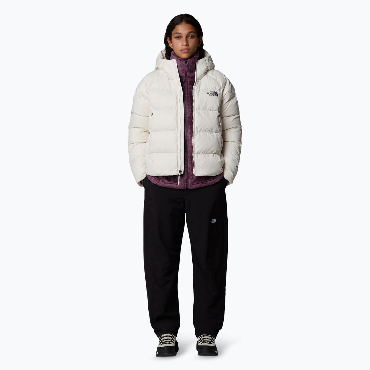 Дамско пухено яке The North Face Hyalite Down Hoodie white dune 2