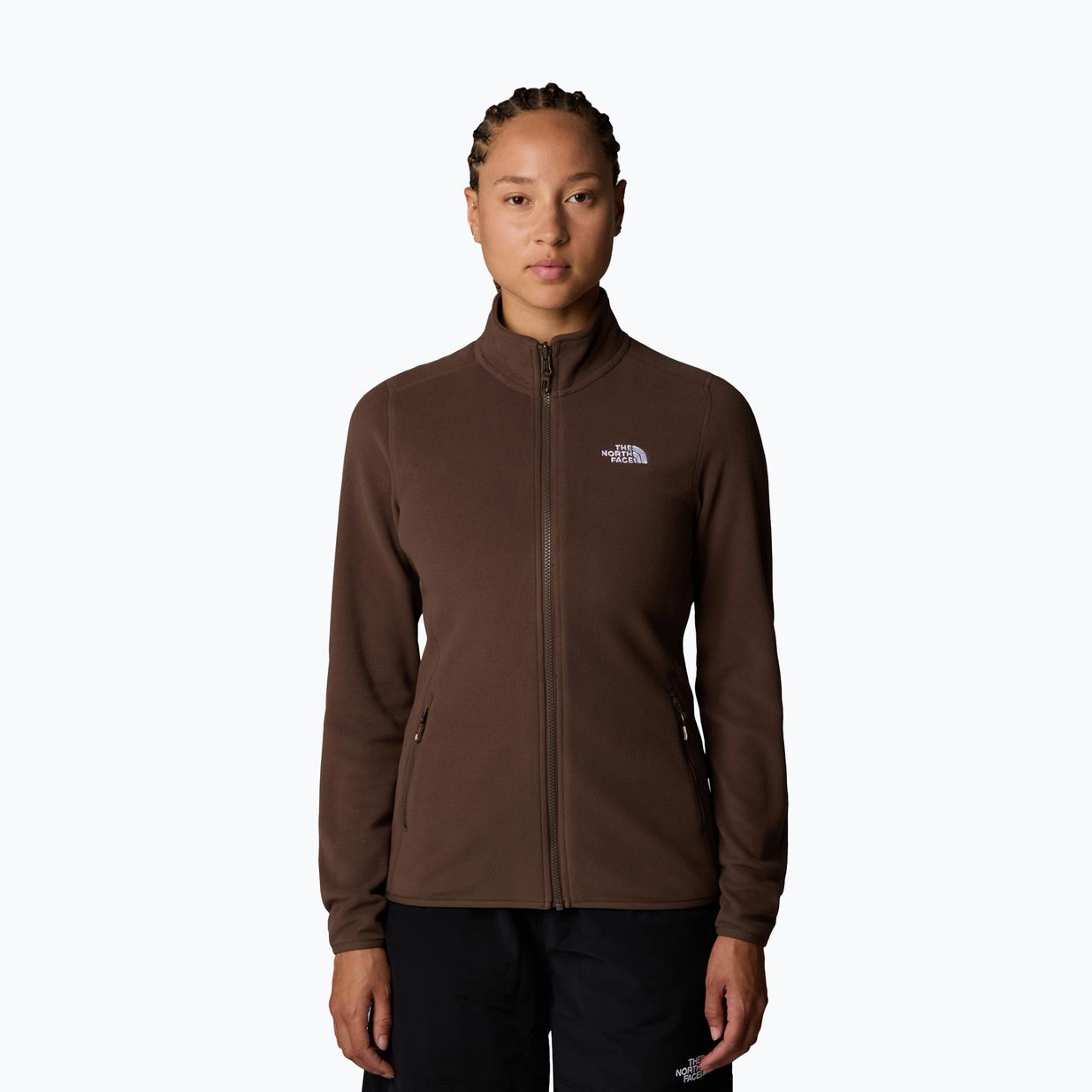 Дамски суитшърт The North Face 100 Glacier FZ smokey brown 4