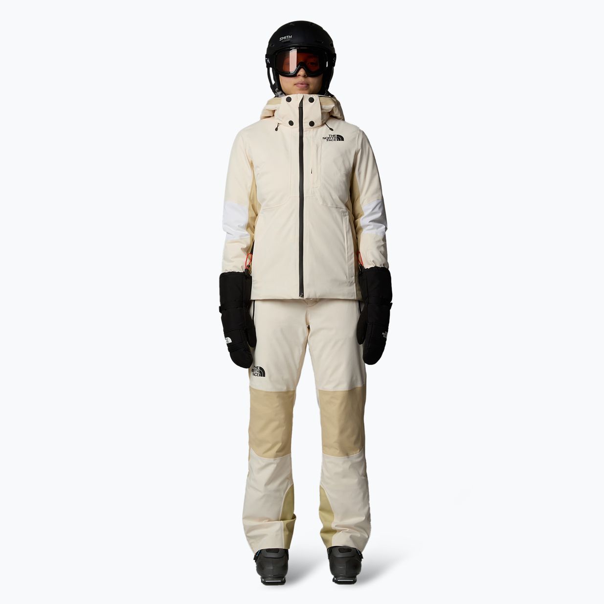 Дамски ски панталони The North Face Lenado white dune 2