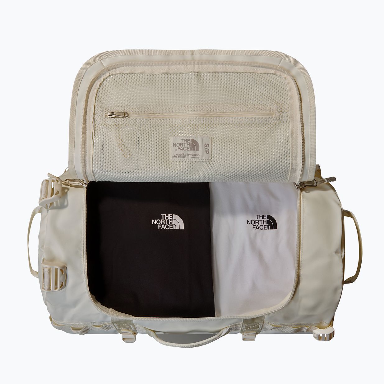 Пътна чанта The North Face Base Camp Duffel S 50 l white dune/white 4