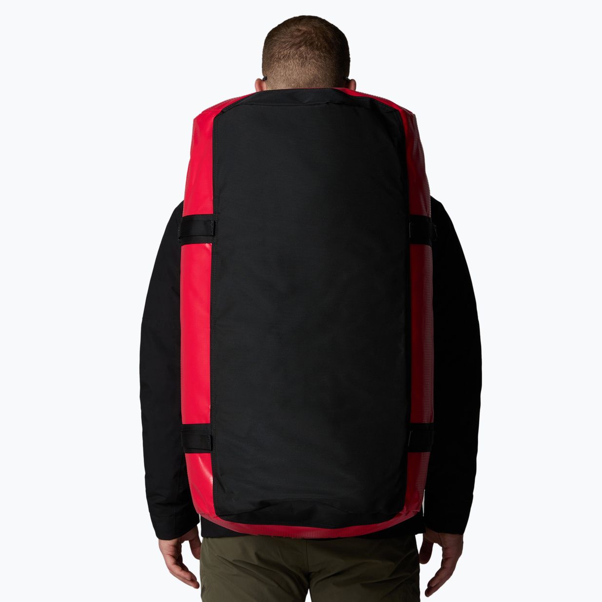 Пътна чанта The North Face Base Camp Duffel L 95 l red/black/npf 5