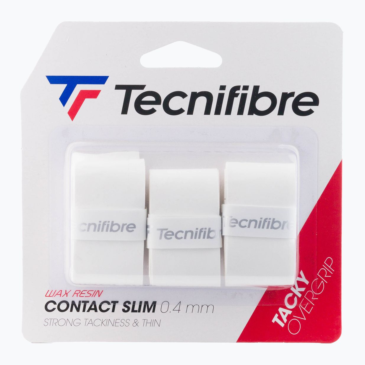 Tecnifibre Contact Slim Обвивка за тенис ракета бяла 52ATPCONSL