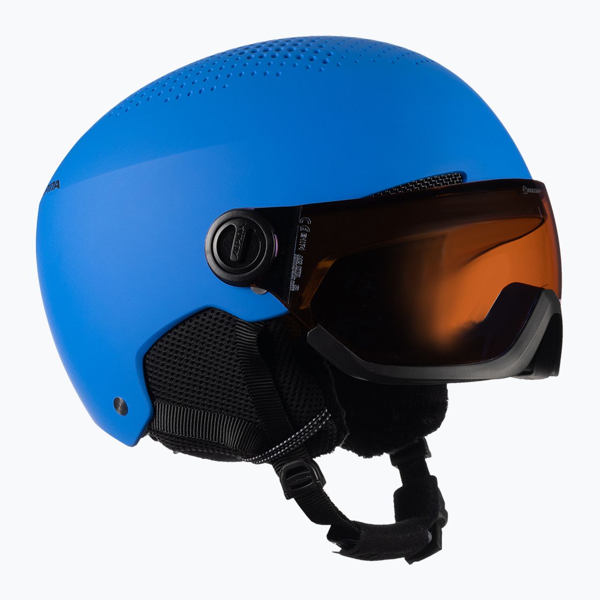 Детска ски каска Alpina Zupo Visor Q-Lite blue matt