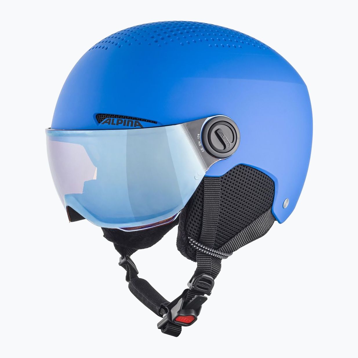 Детска ски каска Alpina Zupo Visor Q-Lite blue matt 9