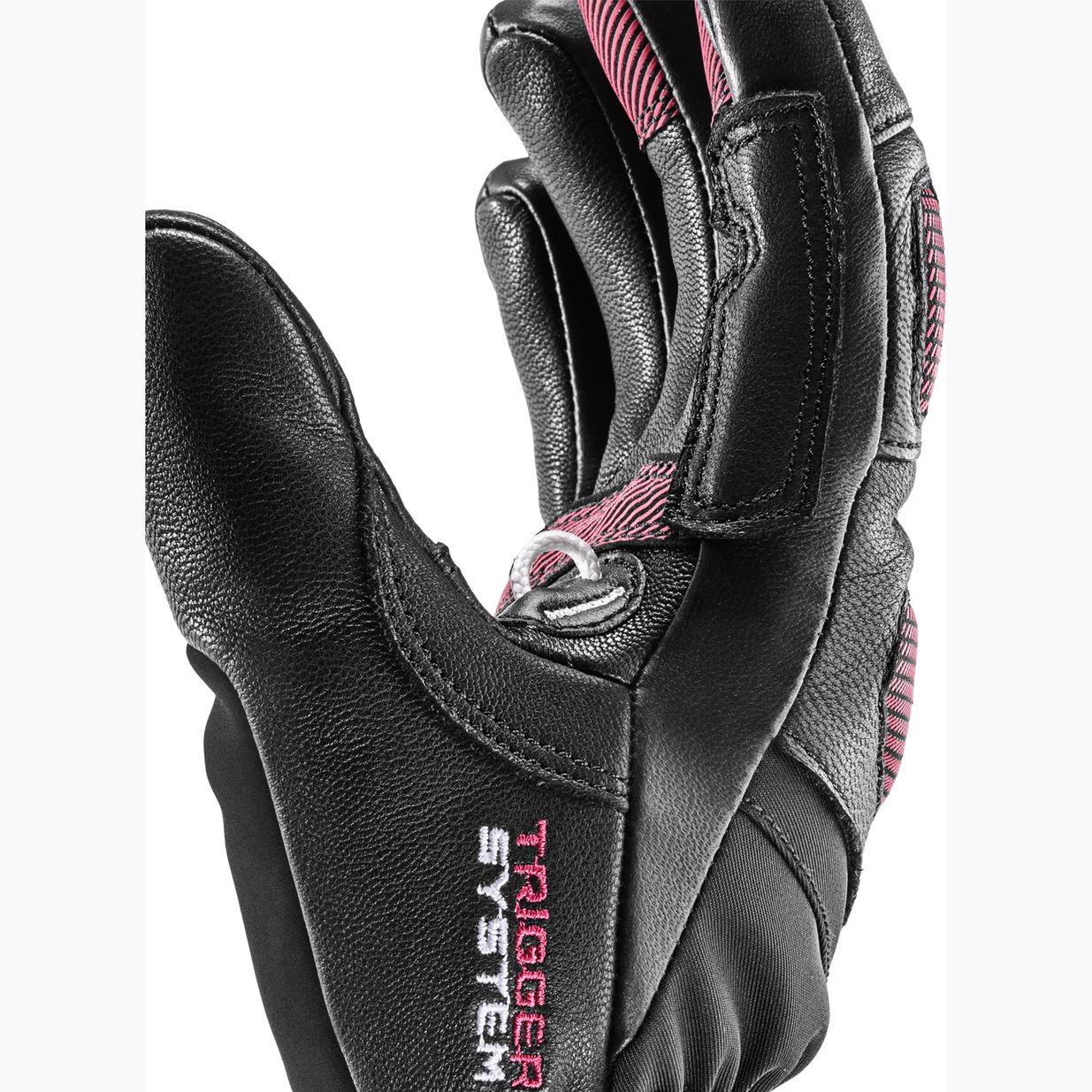 Дамски ски ръкавици LEKI Griffin Pro 3D black/ rose 4