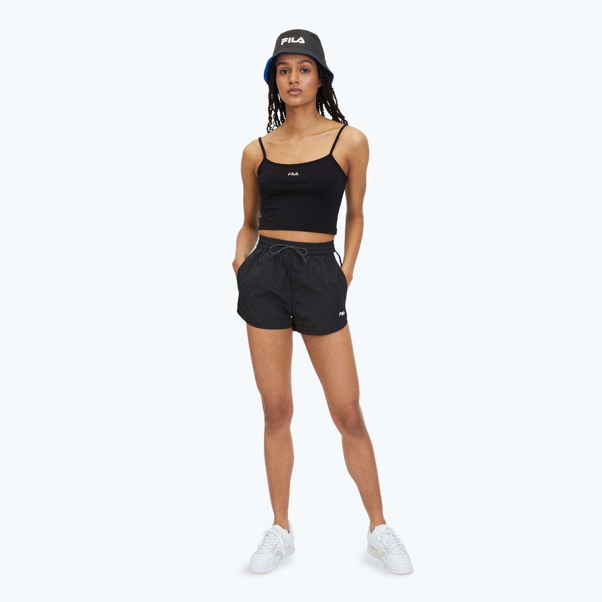 Дамска тениска FILA Loni Cropped Spaghetti black 2