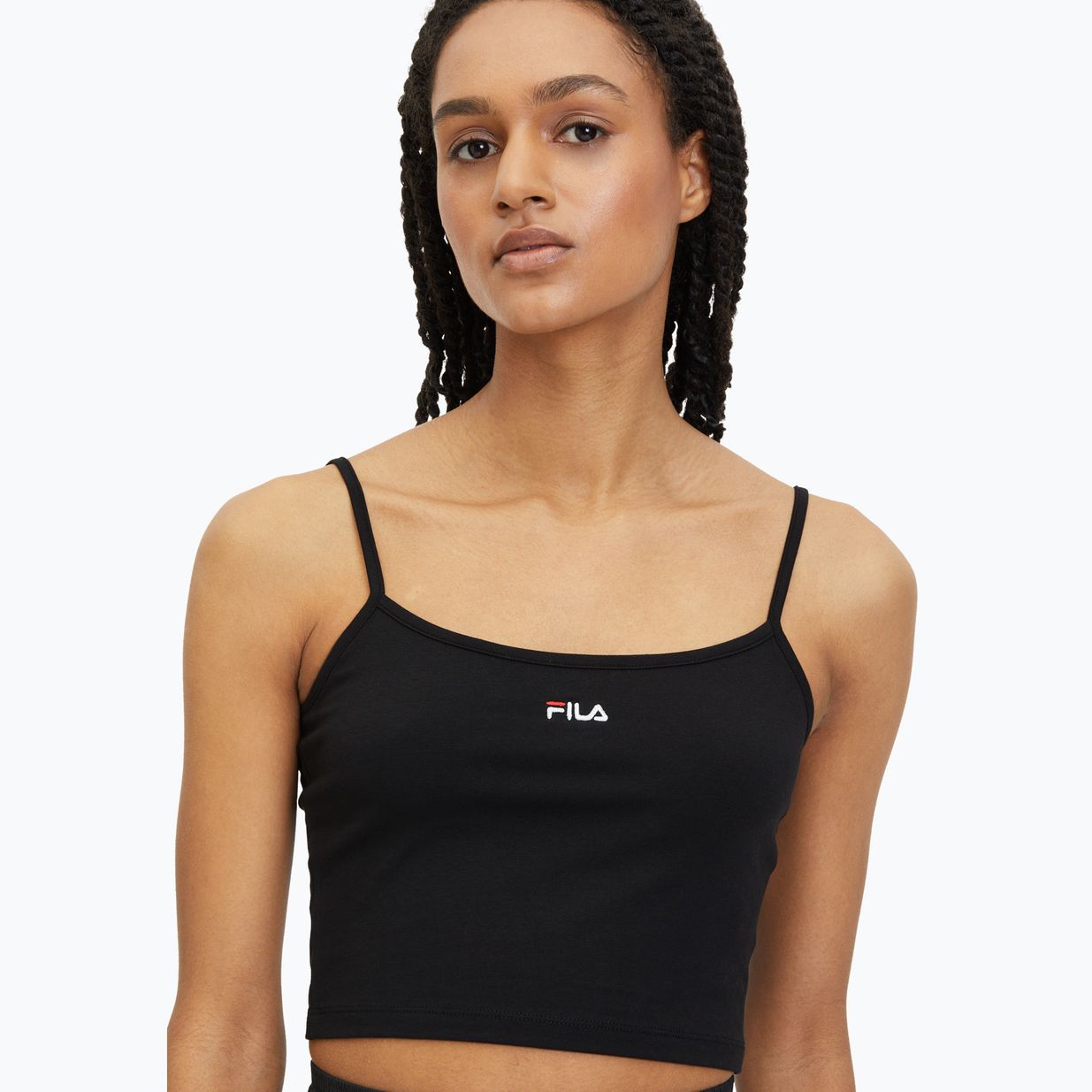 Дамска тениска FILA Loni Cropped Spaghetti black 4