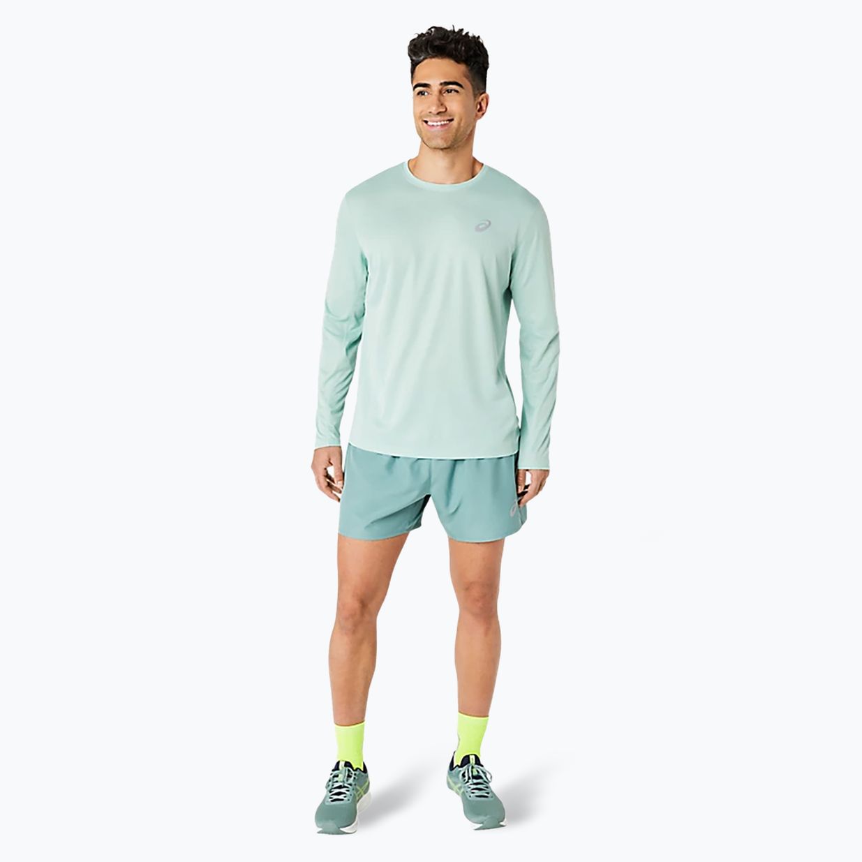 Мъжка блуза с дълъг ръкав за бягане ASICS Core Top light celadon 2