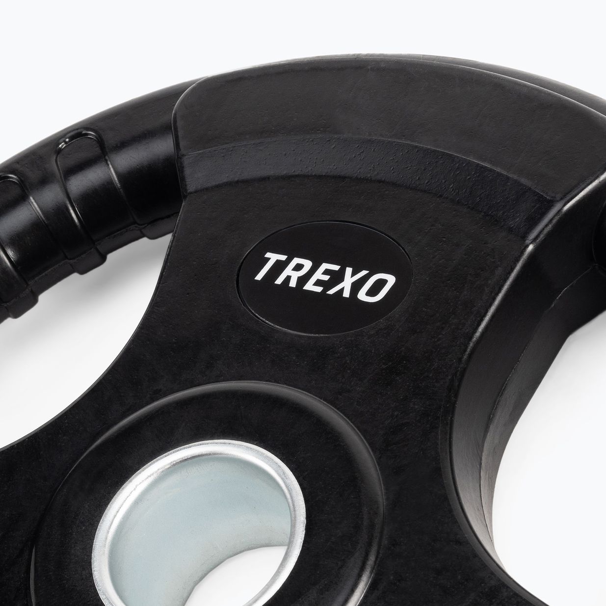 Гумирана чугунена тежест TREXO черен RW10 10 kg 3