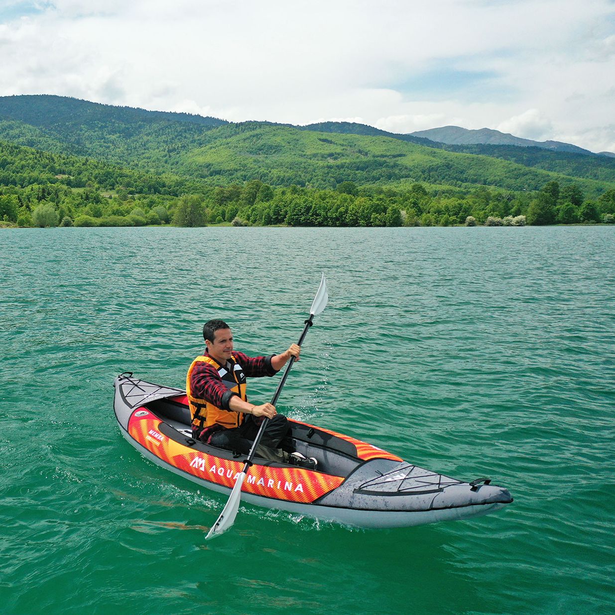 Aqua Marina Touring Kayak Надуваем каяк за 1 човек, оранжев Memba-330 13