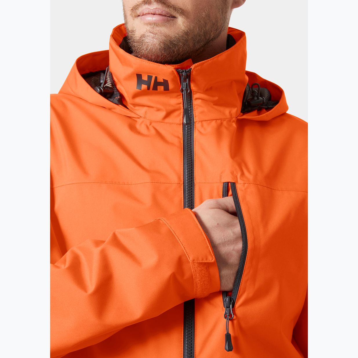 Мъжко ветроходно яке Helly Hansen Crew Hooded 2.0 flame 5