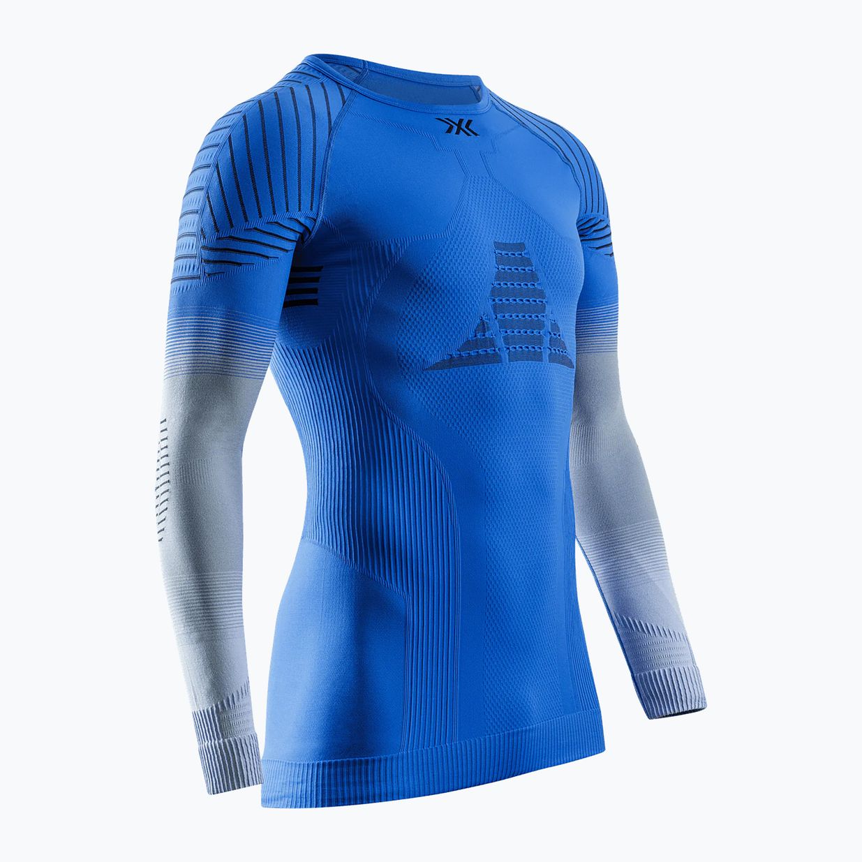 Мъжка риза X-Bionic Invent Fx blossom blue/light grey thermo-active longsleeve 4