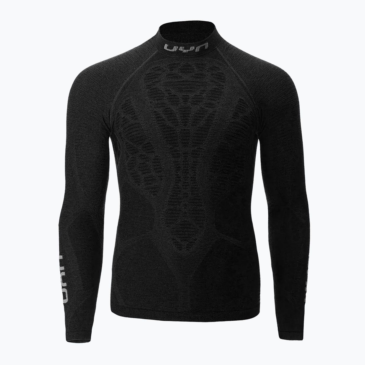 Мъжки UYN Elevatyon Biomorph LS Turtle Neck термо ръкав с дълъг ръкав черен 7