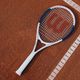 Ракета за тенис Wilson Roland Garros Elite в бяло и синьо WR086110U 9