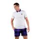 Мъжка поло риза за тенис HYDROGEN Tartan White/Purple T00518E82
