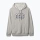 Дамски потник с лого GAP Heritage French Hoodie light heather grey 3