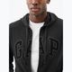 Мъжки суитшърт GAP Heritage French Terry Fullzip Logo charcoal heather grey 4