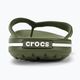Crocs Crocband Flip армейско зелено/бяло джапанки 7
