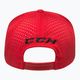 CCM Small Logo Flat Brim SR бейзболна шапка червена 3