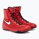 Боксови обувки Nike Machomai 2 университетско червено/бяло/черно 4