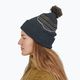 Patagonia Powder Town зимна шапка fitz roy stripe knit/smolder blue 3