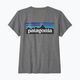 Дамска тениска за трекинг Patagonia P-6 Logo Responsibili-Tee gravel heather 5