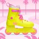 Дамски ролкови кънки IMPALA Lightspeed Inline Skate barbie ярко жълто 9