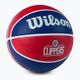 Wilson NBA Team Tribute Los Angeles Clippers Баскетболна топка червена WTB1300XBLAC 2