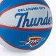 Wilson NBA Team Retro Mini баскетболна топка Oklahoma City Thunder синя WTB3200XBOKC 3