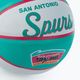 Wilson NBA Team Retro Mini баскетболна топка San Antonio Spurs синя WTB3200XBSAN 3