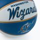 Wilson NBA Team Retro Mini баскетболна топка Washington Wizards синя WTB3200XBWAS 3