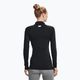 Дамска блуза с дълъг ръкав за тренировка Under Armour Authentics CG Mockneck black/white 3