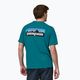 Мъжка тениска Patagonia P-6 Logo Responsibili-Tee trekking shirt belay blue 2