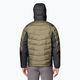 Columbia Labyrinth Loop II Hooded stone green/ shark мъжко пухено яке 2