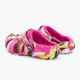 Детски джапанки Crocs Classic Lined Marbled Clog electric pink/multi 4