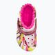 Детски джапанки Crocs Classic Lined Marbled Clog electric pink/multi 7