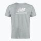 New Balance Essentials Stacked Logo Co сива мъжка тениска за тренировки NBMT31541AG 5