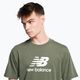Мъжка тренировъчна тениска New Balance Essentials Stacked Logo Co зелена NBMT31541DON 4