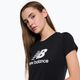 Дамски тениски New Balance Essentials Stacked Logo Co Black NBWT31546 4