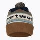 Smartwool Плетена зимна шарка POM дълбока тъмносиня шапка от естествена кожа 2