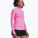 Under Armour дамски суитшърт Evolved Core Tech 1/2 Zip rebel pink/white