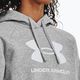 Дамски суитшърт Under Armour Rival Fleece Big Logo Hoody mod grey light heather/white 4