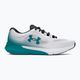 Under Armour Charged Rogue 4 white/circuit teal/circuit teal мъжки обувки за бягане 9