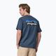 Мъжка тениска Patagonia P-6 Logo Responsibili-Tee utility blue trekking 2