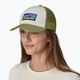 Бейзболна шапка Patagonia P-6 Logo LoPro Trucker бяла/едър рог зелена 3