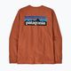 Мъжка блуза с дълъг ръкав Patagonia P-6 Logo Responsibili redtail rust