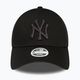 Жените New Era метално лого 9Forty New York Yankees бейзболна шапка черно 2